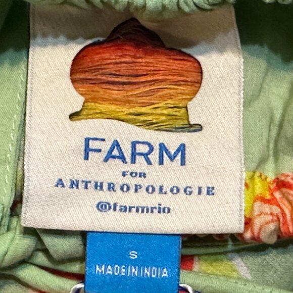 ANTHROPOLOGIE FARM RIO OFF THE SHOULDER TIERED FLORAL BEADED MIDI DRESS SM E/P - Picture 8 of 9